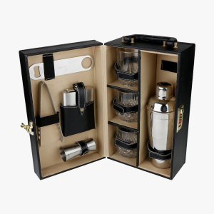 GIFT REEGALO Bar Set With 3 Glasses & Tools