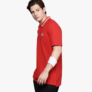 ADIDAS T-Shirt, Red, Collared, Pc 60:40