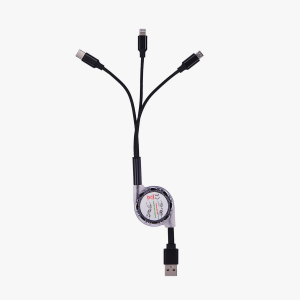 URBAN GEAR Yoyo M 3-In-1 Charging Retracting Cable