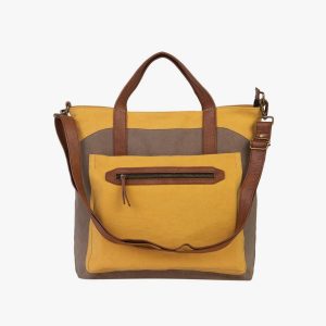 MONA B Farrah Tote Golden Rod